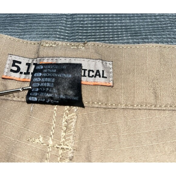 5.11 Tactical Stryke Pants Men 40x32 Brown Khaki Cargo Ripstop Utility Elastic - Picture 4 of 16